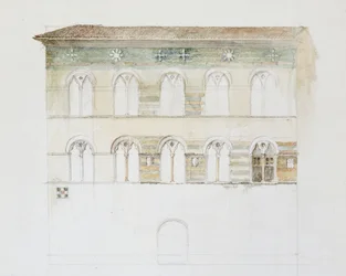 Der Palazzo Gambacorti, Pisa, 27. - 30. April 1872